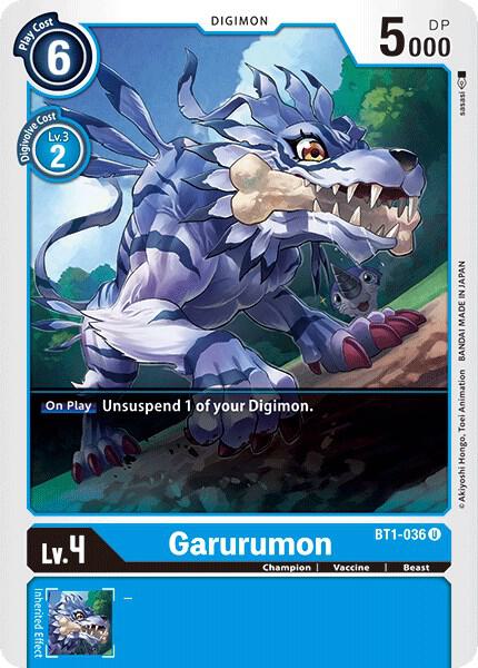 Garurumon - BT1-036 - Release Special Booster 1.0 (BT01-03A)
