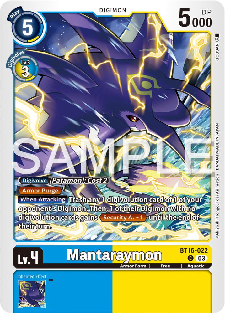 Mantaraymon - Beginning Observer (BT16)