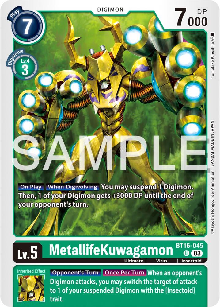 MetallifeKuwagamon - Beginning Observer (BT16)