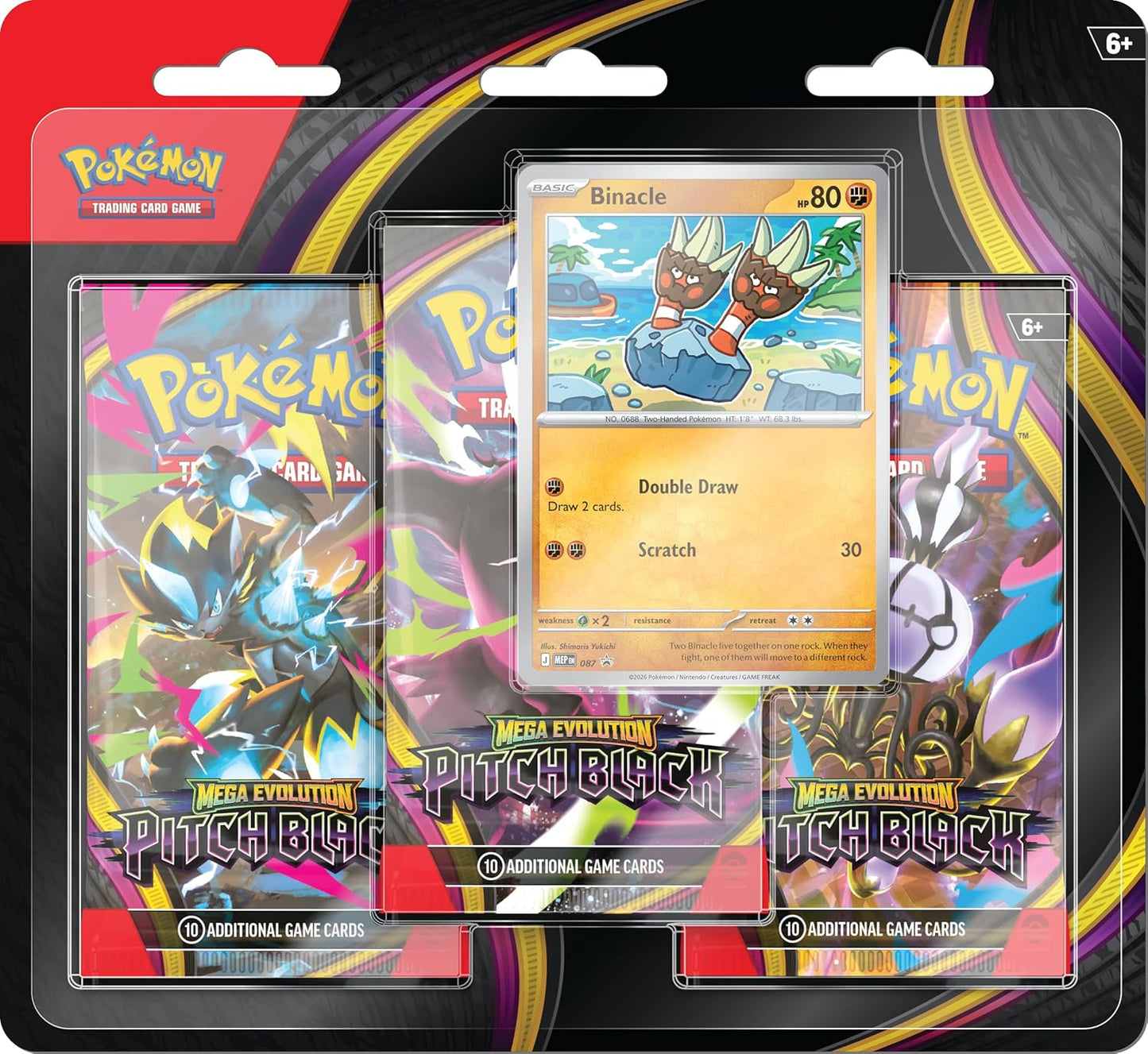 Pokemon Pitch Black 3 Pack Blister - INGLÉS