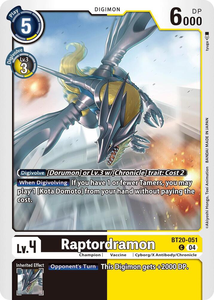 Raptordramon - Release Special Booster 2.5 (BT19-20)