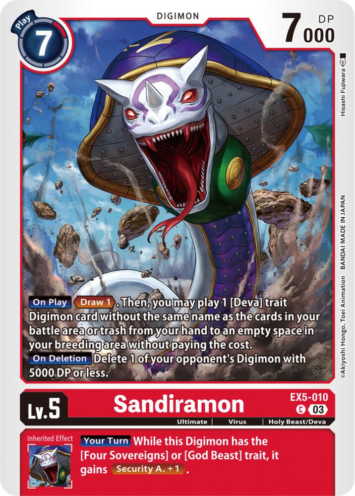 Sandiramon - Animal Colosseum (EX05)