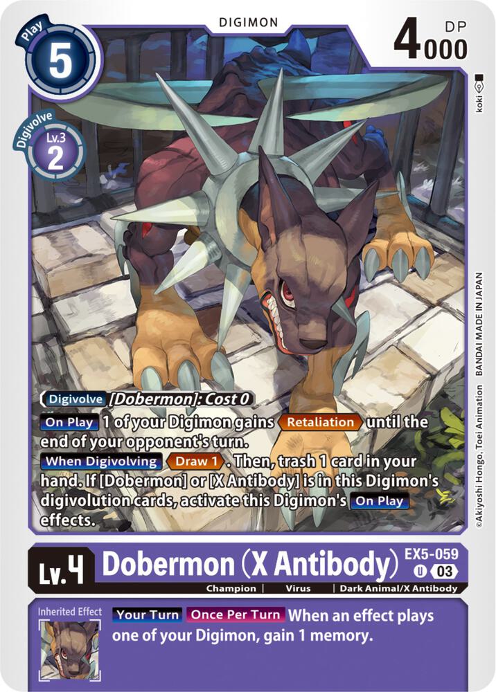 Dobermon (X Antibody) - Animal Colosseum (EX05)