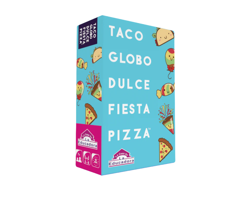 Taco, Globo, Dulce, Fiesta Pizza en Español