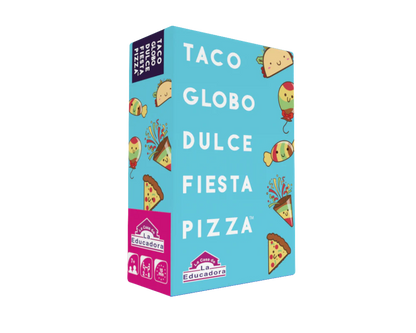 Taco, Globo, Dulce, Fiesta Pizza en Español