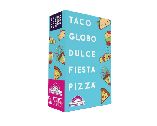 Taco, Globo, Dulce, Fiesta Pizza en Español