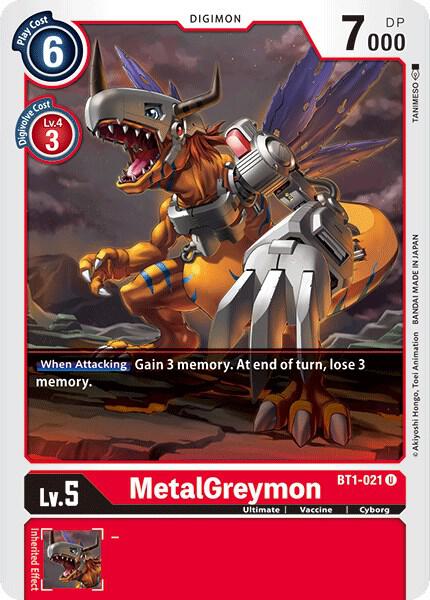 MetalGreymon - BT1-021 - Release Special Booster 1.0 (BT01-03A)