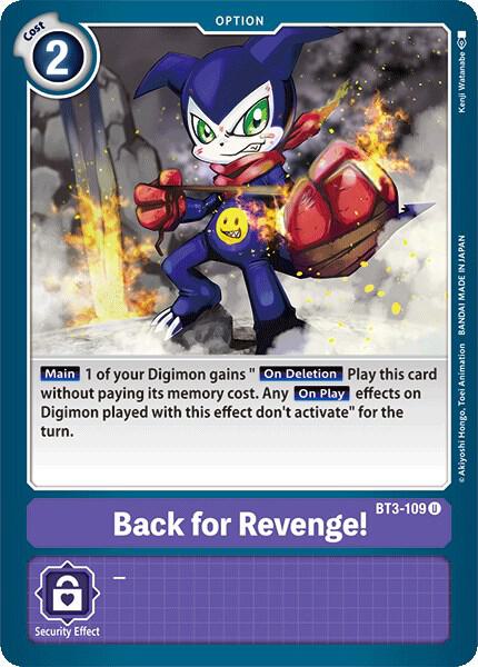 Back for Revenge! - Release Special Booster 1.0 (BT01-03A)