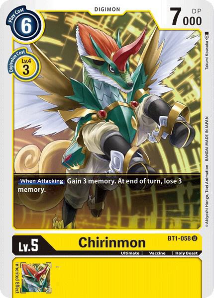 Chirinmon - Release Special Booster 1.0 (BT01-03A)