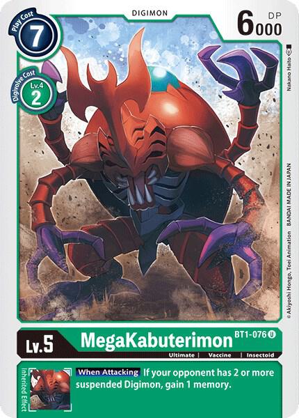 MegaKabuterimon - Release Special Booster 1.0 (BT01-03A)