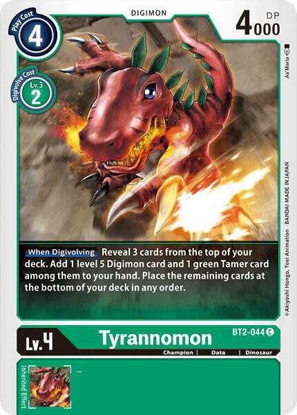Tyrannomon - BT2-044 - Release Special Booster 1.0 (BT01-03A)