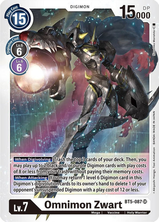 Omnimon Zwart - Battle of Omni (BT05)