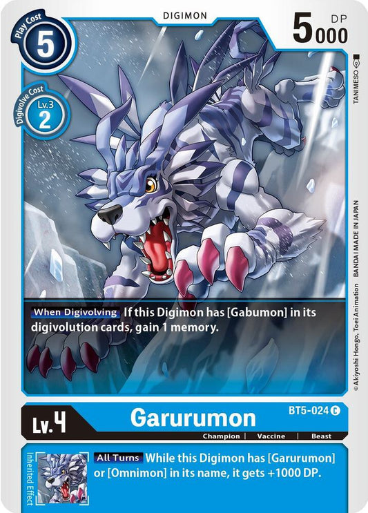 Garurumon - Battle of Omni (BT05)
