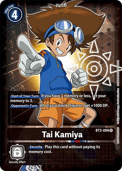 Tai Kamiya - BT2-089 (Official Tournament Pack Vol.3) - Release Special Booster 1.0 (BT01-03A)