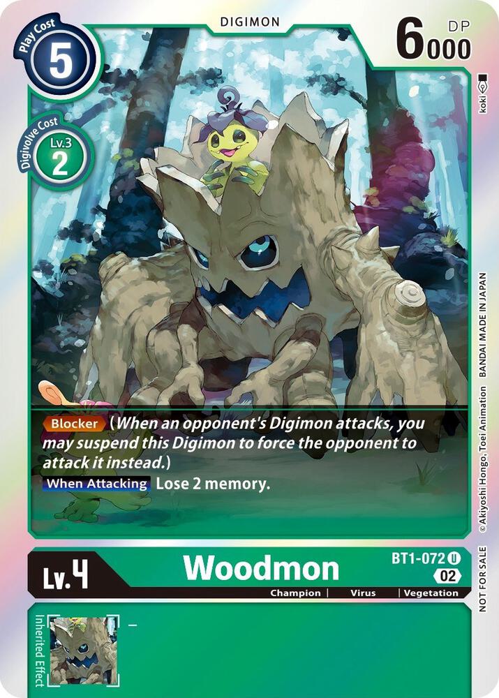 Woodmon (Official Tournament Pack Vol. 6) - Release Special Booster 1.0 (BT01-03A)