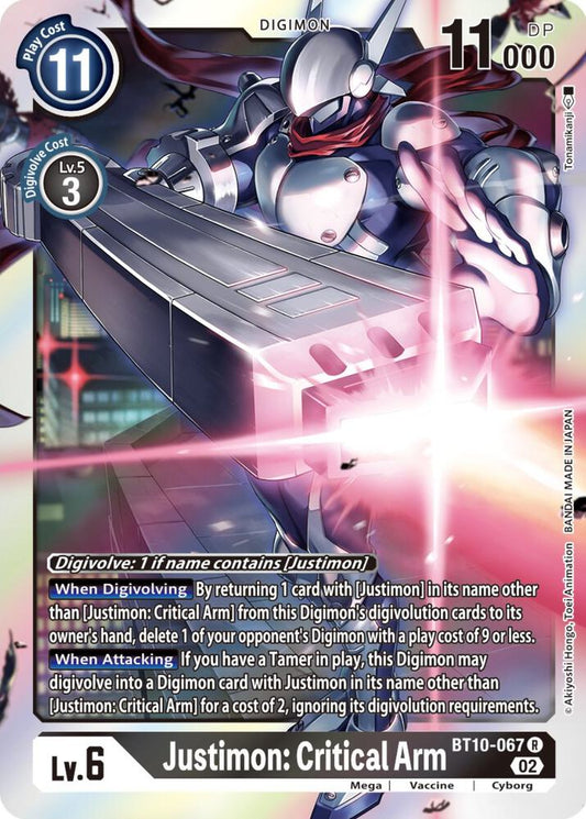 Justimon: Critical Arm - Xros Encounter (BT10)