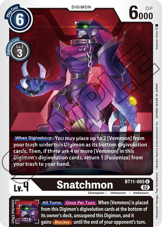 Snatchmon - Dimensional Phase (BT11)