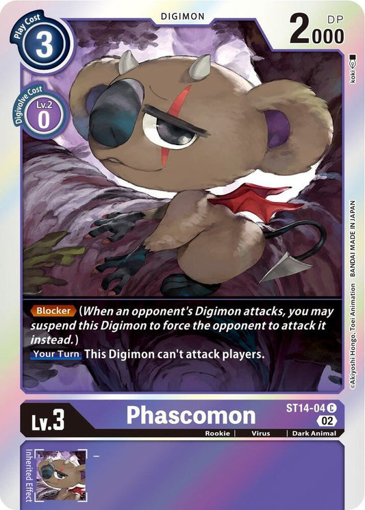 Phascomon - Starter Deck 14: Beelzemon Advanced Deck Set (ST-14)
