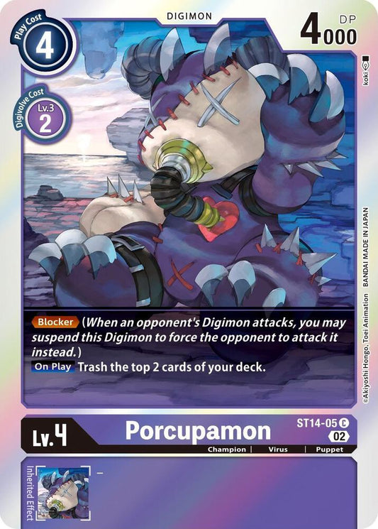 Porcupamon - Starter Deck 14: Beelzemon Advanced Deck Set (ST-14)