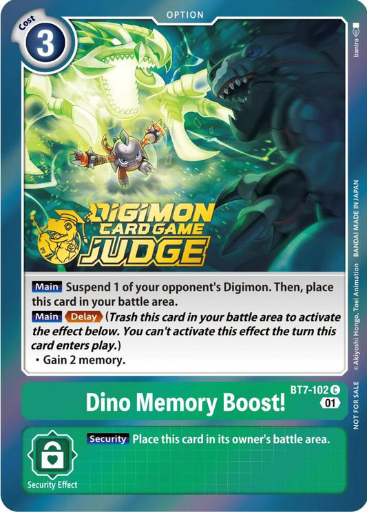 Dino Memory Boost! (Judge Pack 3) - Next Adventure (BT07)