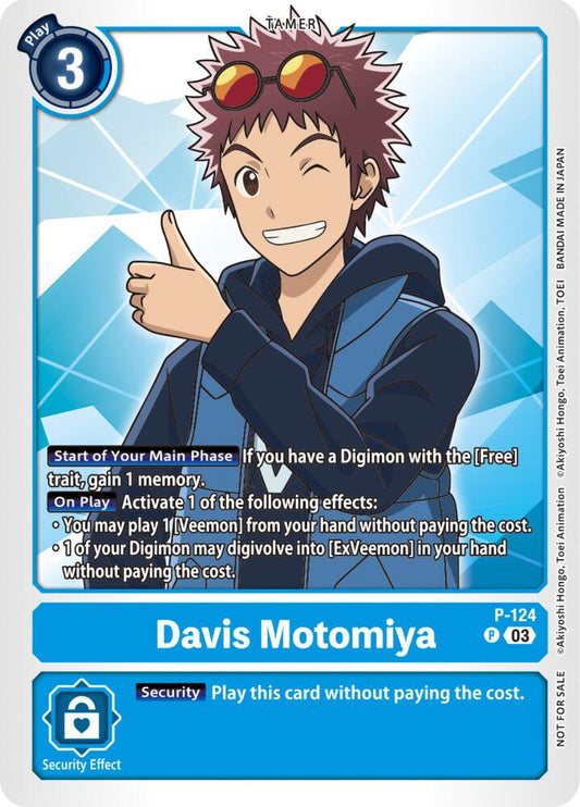 Davis Motomiya - P-124 (NYCC 2023 Demo Deck) - Digimon Promotion Cards (D-PR)