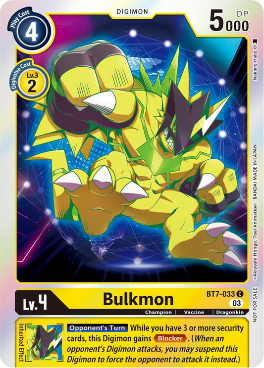 Bulkmon (Official Tournament Pack Vol.11) - Next Adventure (BT07)