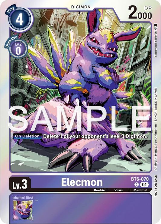 Elecmon (Official Tournament Pack Vol.12) - Double Diamond (BT06)