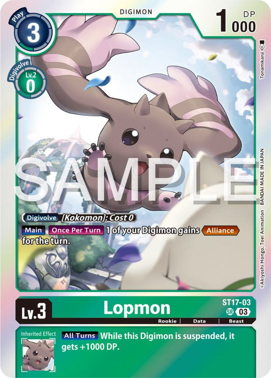 Lopmon - Starter Deck 17: Double Typhoon Advanced Deck Set (ST-17)