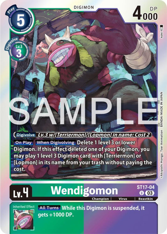 Wendigomon - Starter Deck 17: Double Typhoon Advanced Deck Set (ST-17)