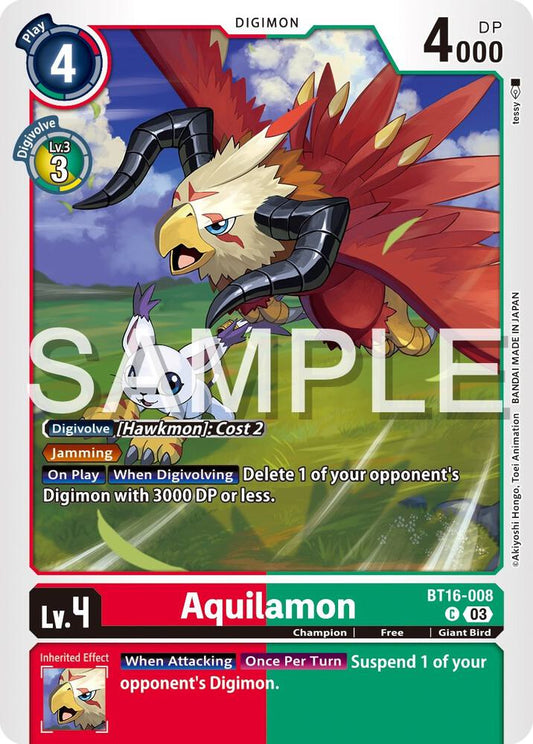 Aquilamon - Beginning Observer (BT16)