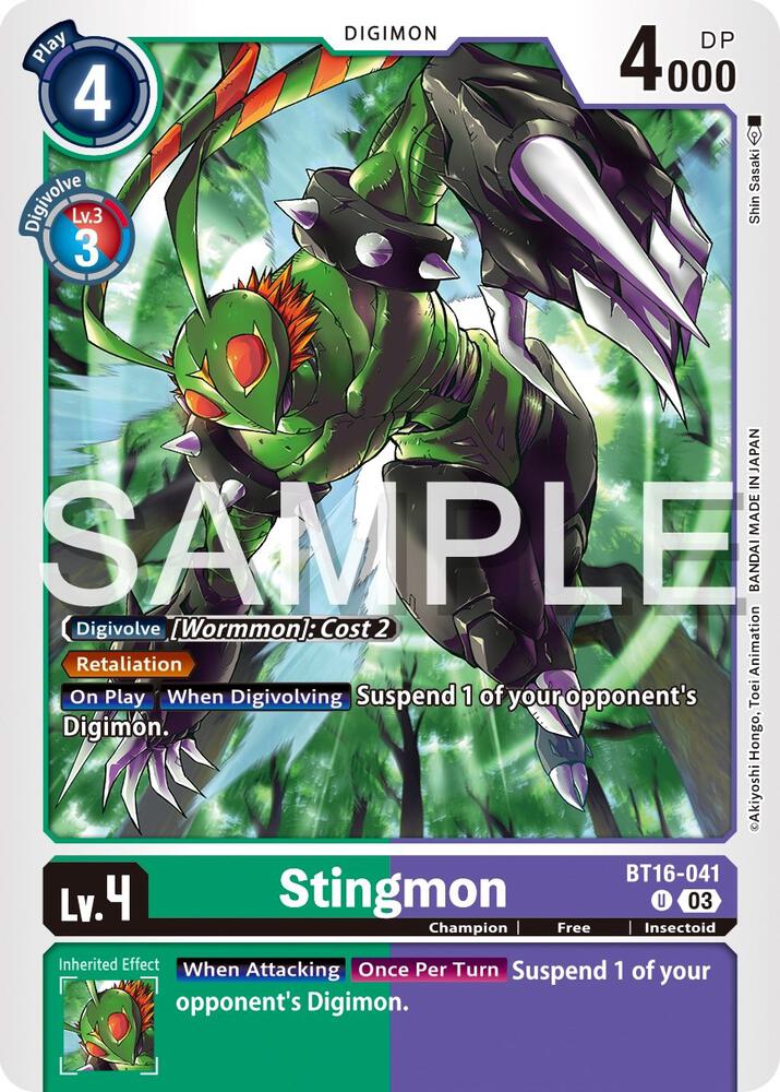 Stingmon - Beginning Observer (BT16)