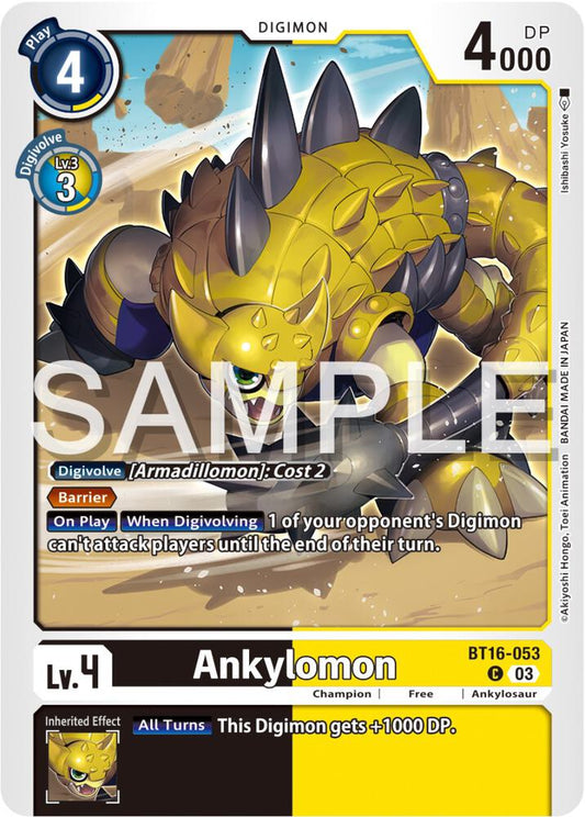 Ankylomon - Beginning Observer (BT16)