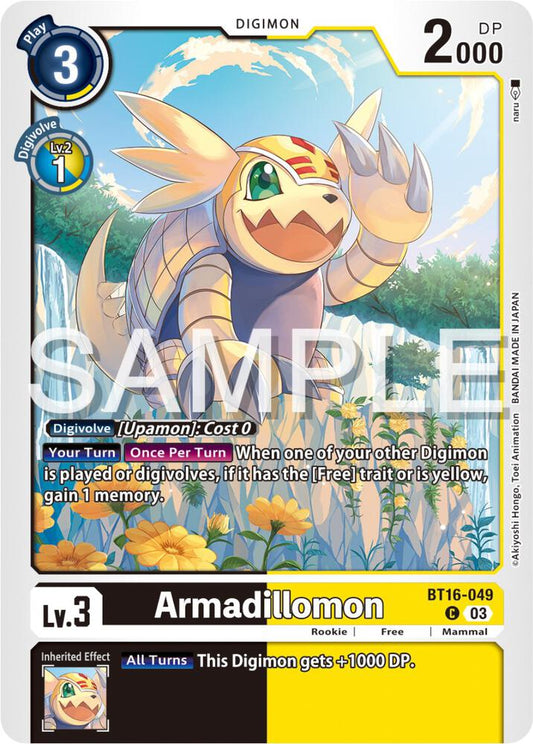 Armadillomon - Beginning Observer (BT16)