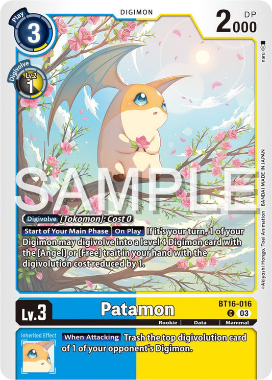 Patamon - Beginning Observer (BT16)