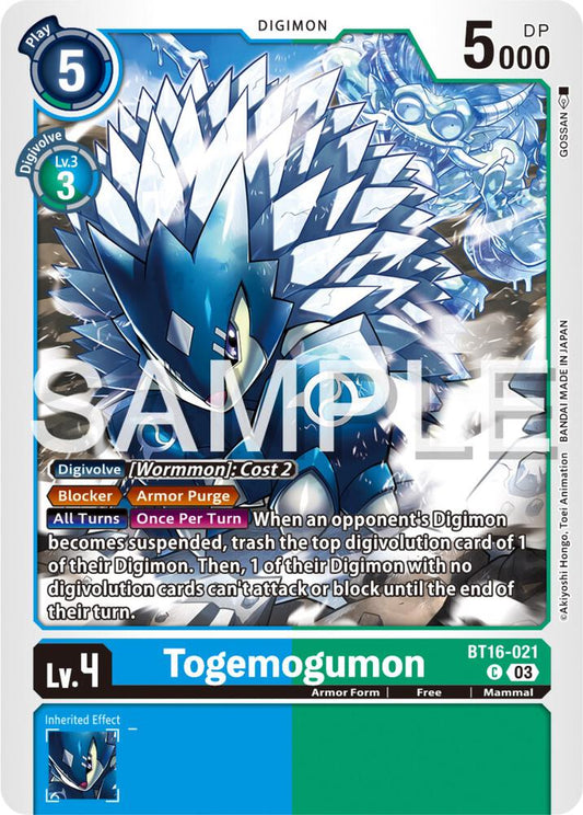 Togemogumon - Beginning Observer (BT16)