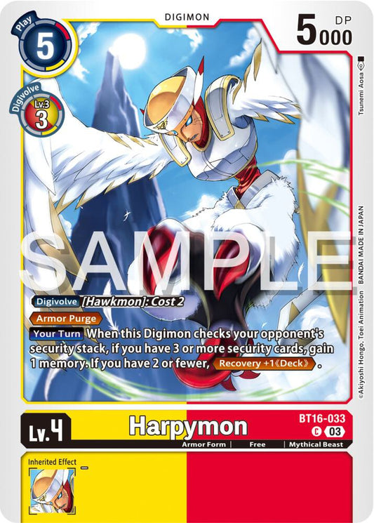 Harpymon - Beginning Observer (BT16)