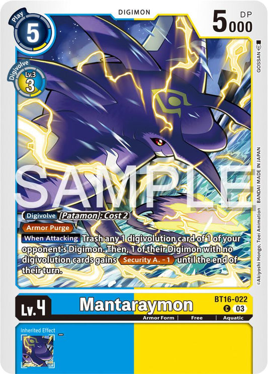 Mantaraymon - Beginning Observer (BT16)
