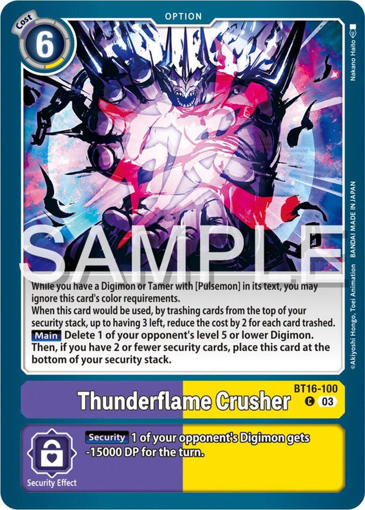 Thunderflame Crusher - Beginning Observer (BT16)