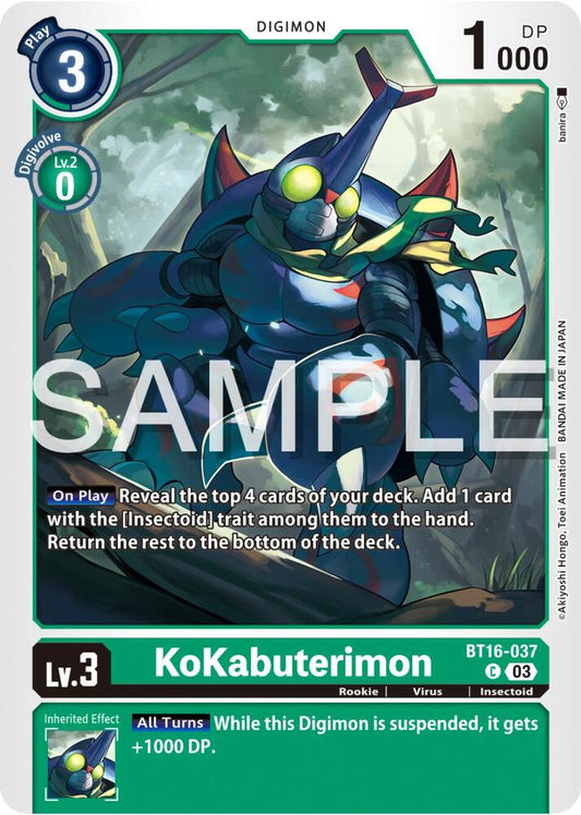 KoKabuterimon - Beginning Observer (BT16)