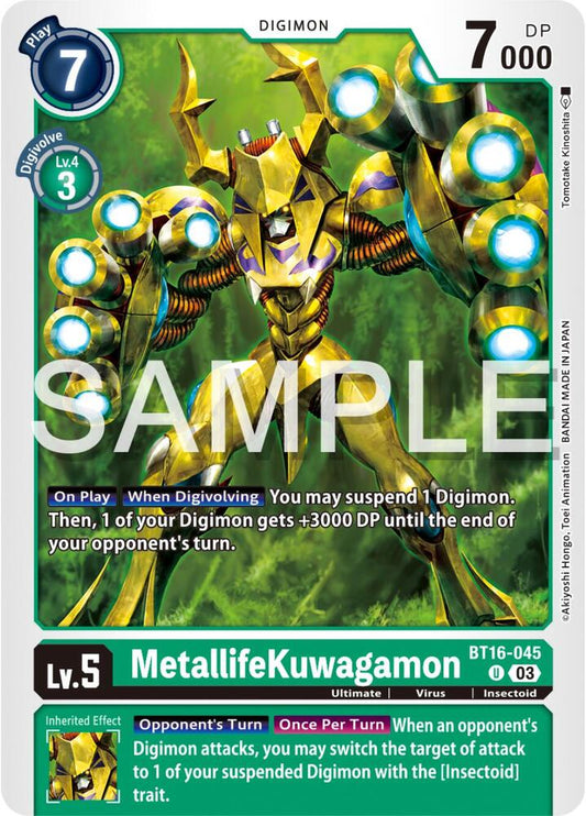 MetallifeKuwagamon - Beginning Observer (BT16)