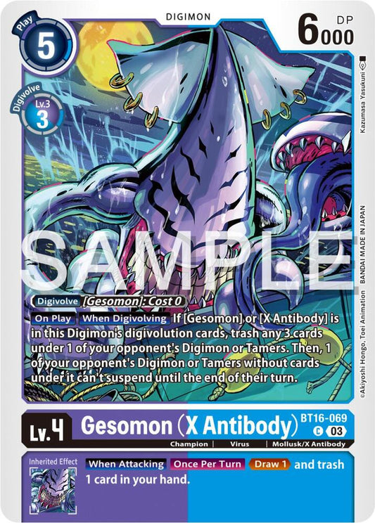 Gesomon (X Antibody) - Beginning Observer (BT16)