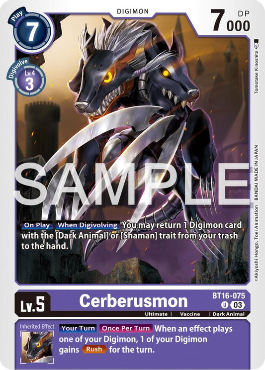Cerberusmon - Beginning Observer (BT16)