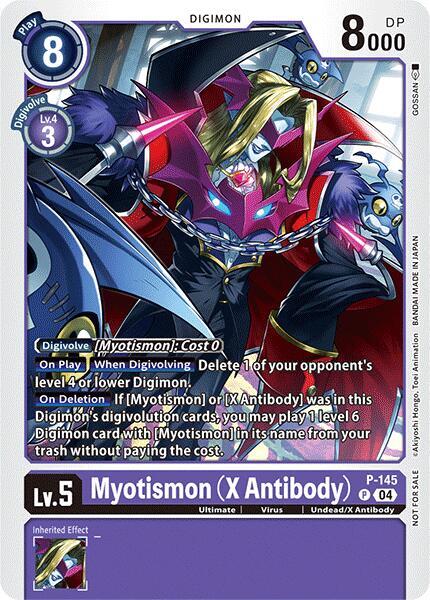 Myotismon (X Antibody) - P-145 (Store Tournament 2024 Jul. - Sep. Participation Pack) - Digimon Promotion Cards (D-PR)