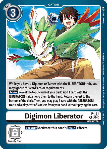Digimon Liberator - P-151 (Store Tournament 2024 Jul. - Sep. Participation Pack) - Digimon Promotion Cards (D-PR)
