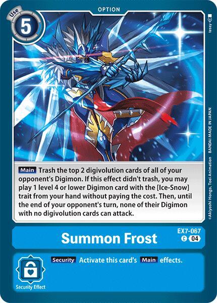Summon Frost - Digimon LIBERATOR (EX07)