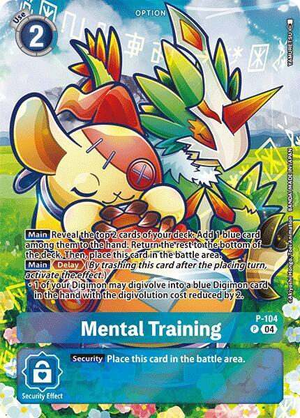 Mental Training (Starter Deck 18 Exclusive) - Digimon Promotion Cards (D-PR)