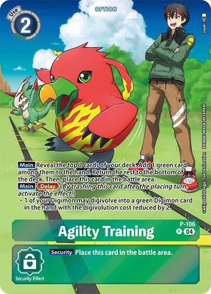 Agility Training (Starter Deck 18 Exclusive) - Digimon Promotion Cards (D-PR)