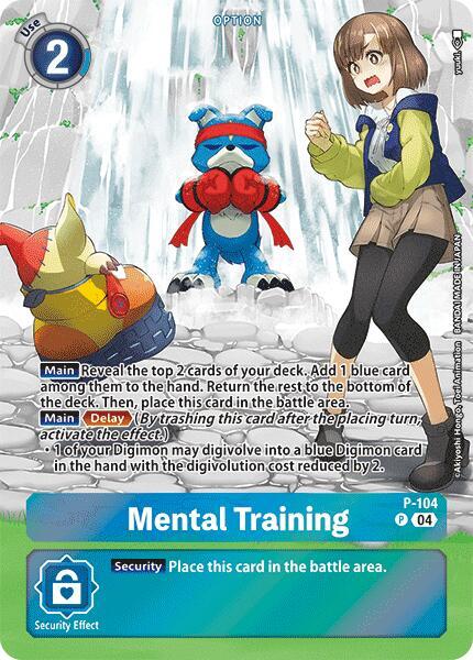 Mental Training (Starter Deck 19 Exclusive) - Digimon Promotion Cards (D-PR)