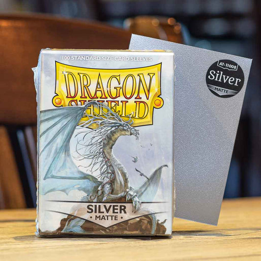 Dragon Shield Silver Matte Sleeves