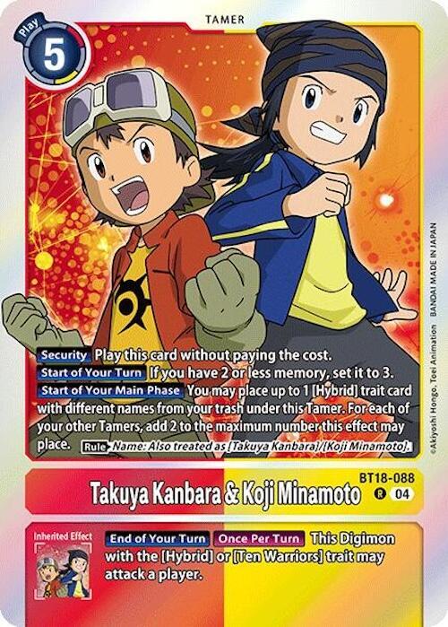 Takuya Kanbara & Koji Minamoto - Release Special Booster 2.0 (BT18-19)